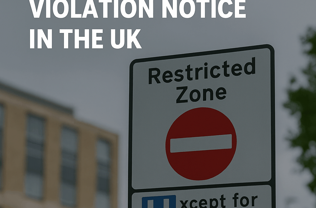 What to Do If You Receive a Traffic Violation Notice in the UK